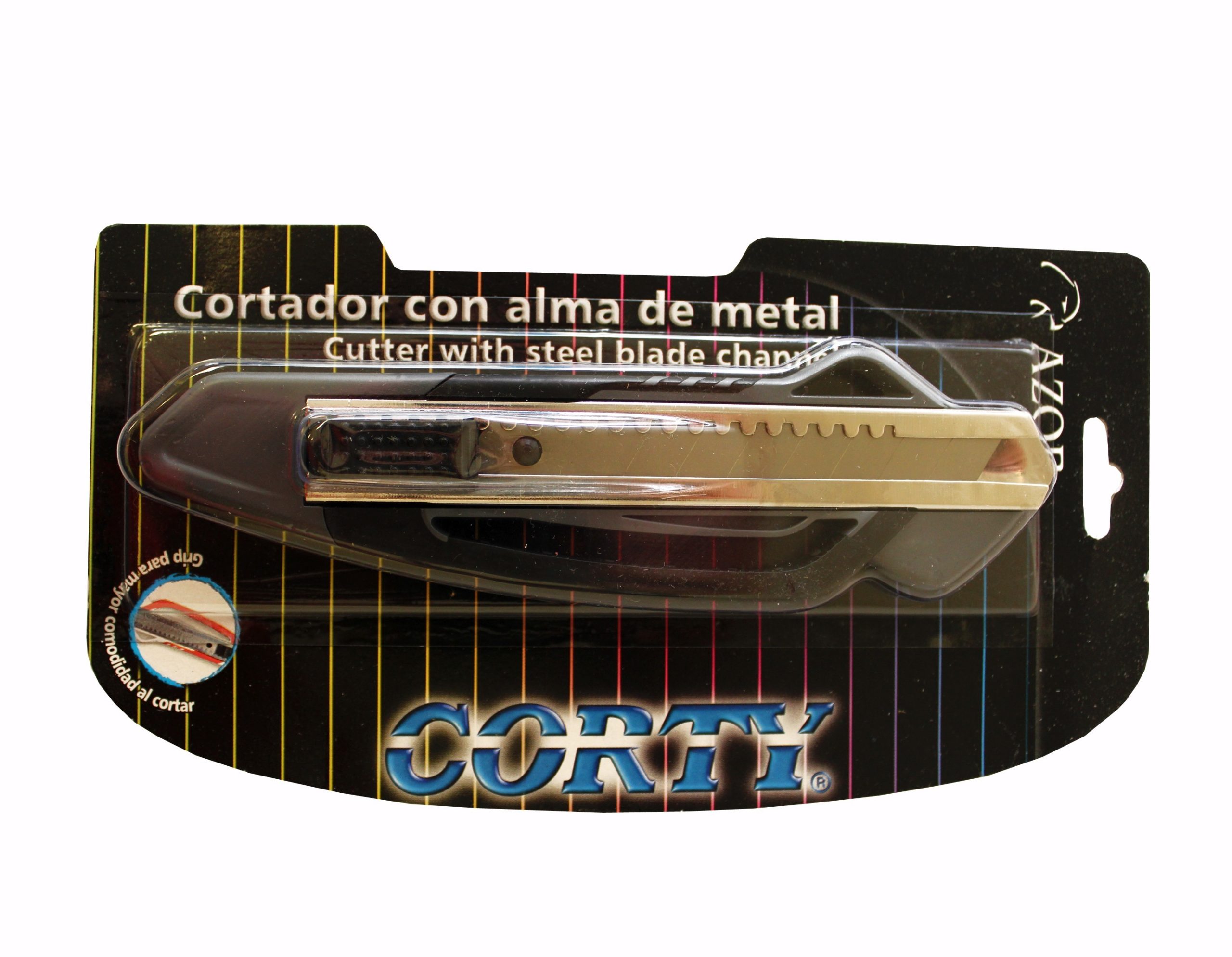EXACTO GRUESO MET. C/GUIA CORTY AZOR 5500 BL.C/1 E(12)(144)