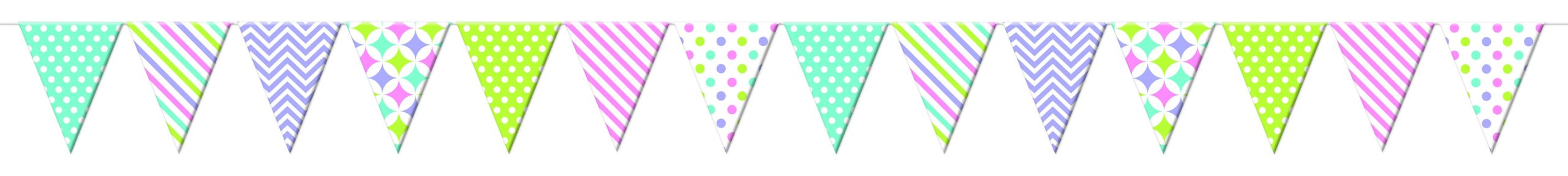 LETRERO BANDERIN TRIANG. COL. PASTEL 1428 BOL.C/1 E.(25)(18