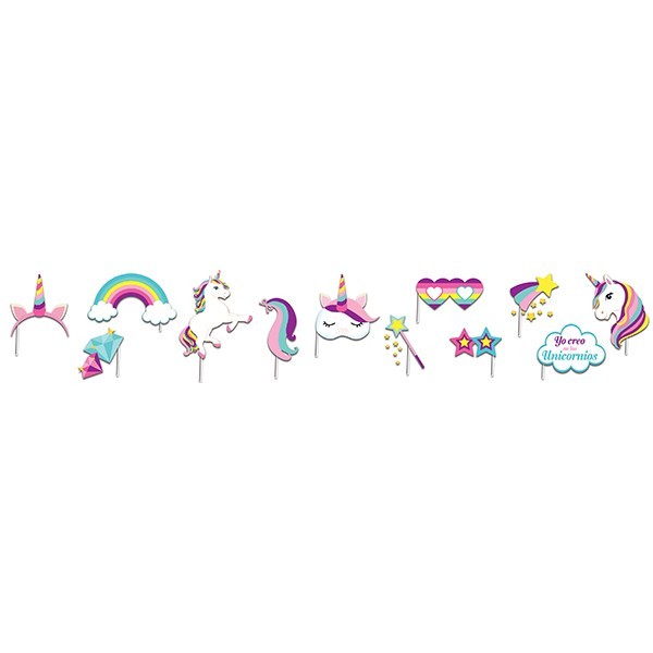 PARTY PROPS UNICORNIO GRANMARK PAQ. C/12PZ. E, (6)