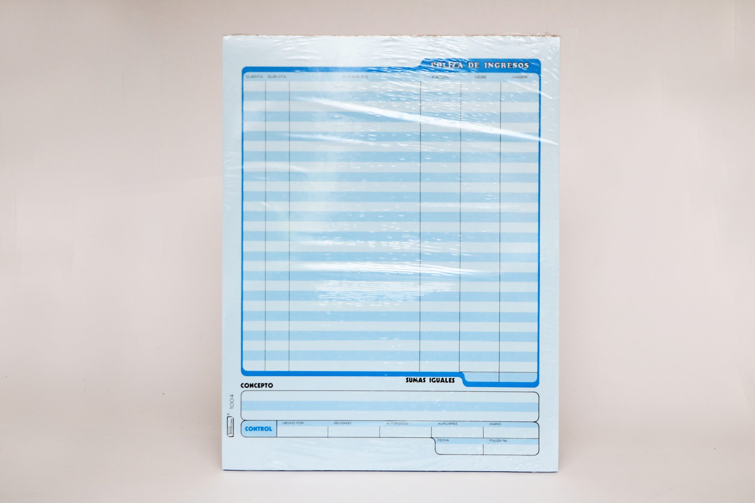 POLIZA DE INGRESOS 1004 PRINTAFORM CTA. 50H. E.(3) C.(72)